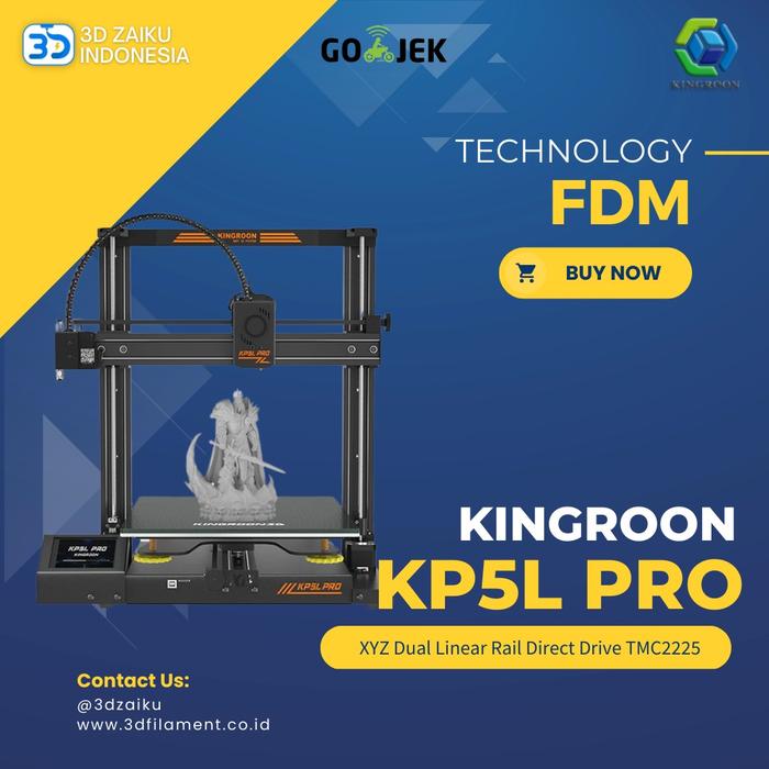 Jual 3D Printer Kingroon KP5L PRO XYZ Dual Linear Rail Direct Drive