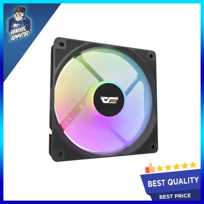 Gambar FAN CASING RGB DARKFLASH CL12 BLACK/WHITE/PINK - BLACK dari bengkelkomputerptk undefined Tokopedia