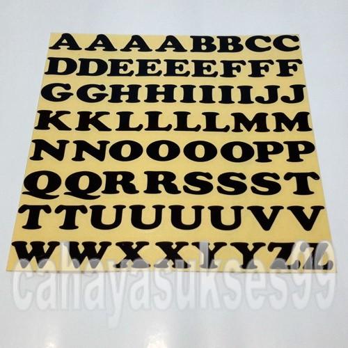 Gambar Sticker Huruf Alphabet Abjad Merah Biru Putih Hitam Hijau Font Cooper - Hitam dari cahayasukses99 undefined Tokopedia