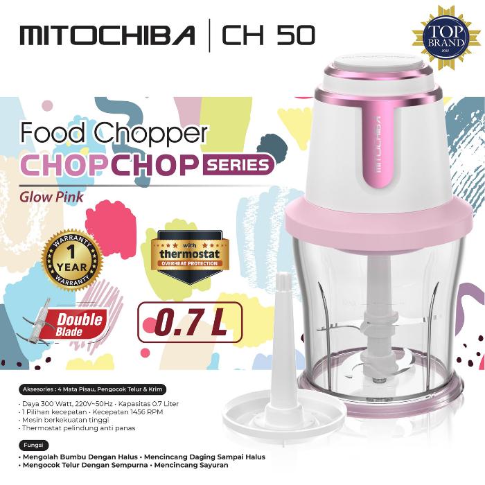 Gambar Chopper Mitochiba CH 50 Coper Bumbu Blender Daging Mito CH50 Choper 4 Mata Pisau - Glow Pink dari Palapa Home undefined Tokopedia