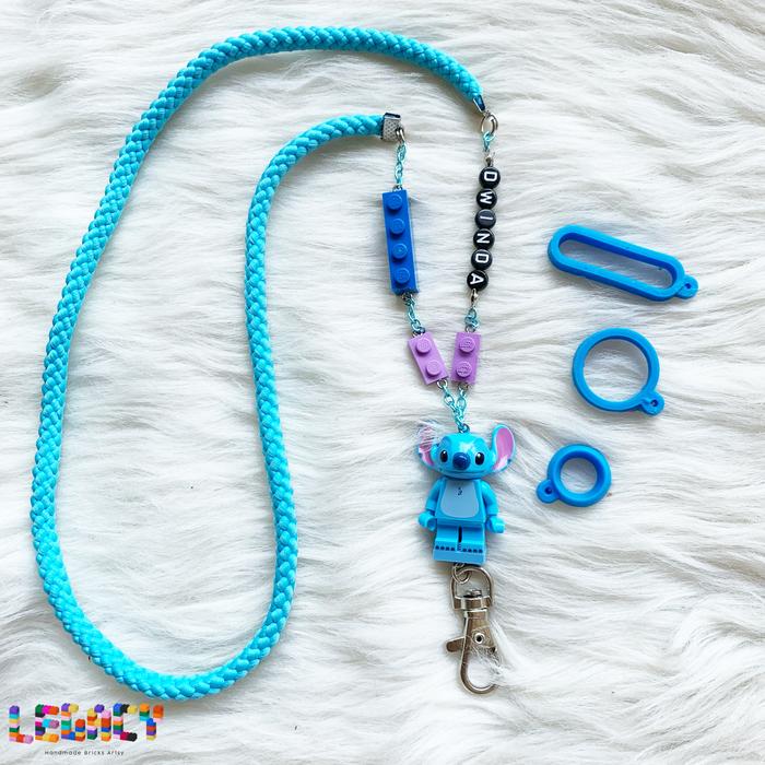 Gambar Lanyard lego karakter stitch - tempat id card, stitch biru dari @legacy.idn undefined Tokopedia