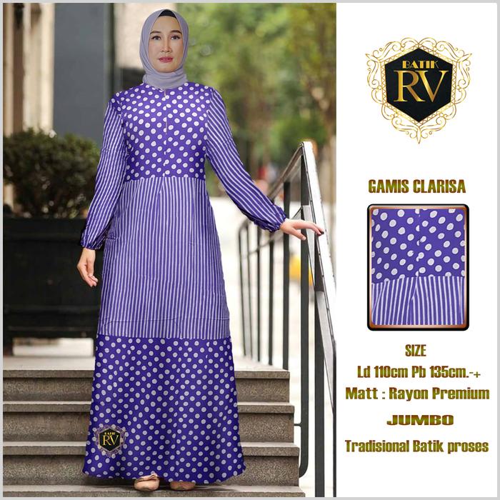 Gambar 7.GAMIS BATIK VIRAL/Dressbatikwanitaterbaru/Dresviral/Batikwanitaviral - MOTIF9 dari Rvitacollection undefined Tokopedia