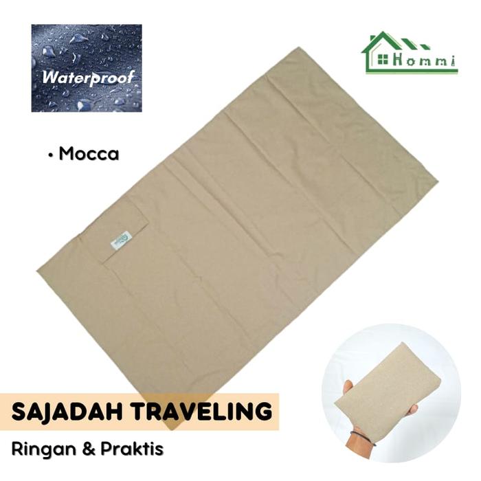 Gambar Sajadah Travel Saku Waterproof Traveling Free Pouch 60x100Cm - Tosca - MOCCA dari Khaulaa Store undefined Tokopedia