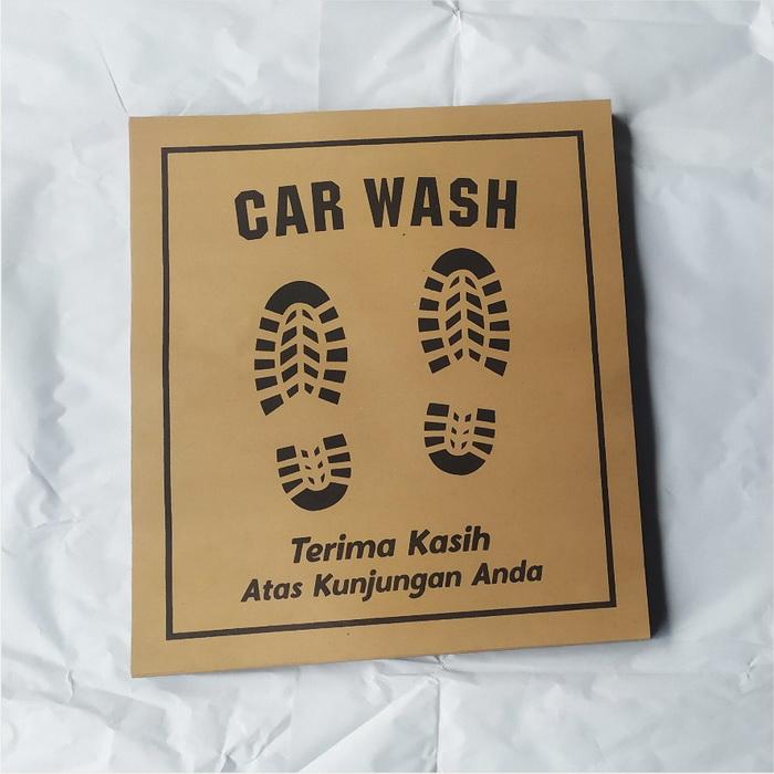 Gambar Kertas Alas Kaki Carwash Cuci Mobil Paper Kraft Steam Pijakan Cucian - kaki dari insidegrafika undefined Tokopedia