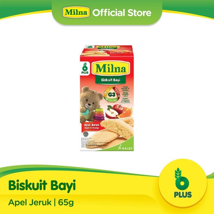 Gambar Milna Biskuit Bayi 6m+ 130gr - Biskuit Bayi - Cemilan Bayi - Apel Jeruk 65gr dari Gudang bayi kita undefined Tokopedia