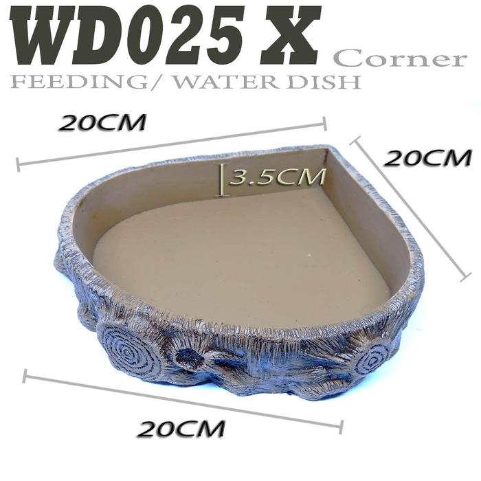 Gambar WD025 X WATERDISH TEMPAT MAKAN MINUM HEWAN REPTILE SALVA TEGU IGUANA - WD025 X dari reptile store id undefined Tokopedia