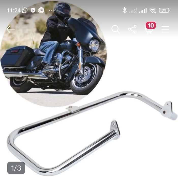 Gambar engine guard Harley Touring 97-2008 - Hitam dari jaks custom bike undefined Tokopedia