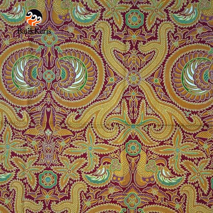 Gambar Batik Keris Bahan Potongan Babon Angrem - Merah, 2.5 meter dari BATIK KERIS OFFICIAL undefined Tokopedia
