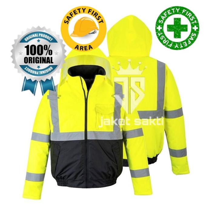 Gambar jaket tambang jaket safety jaket k3 jaket tambang jaket reading - hijau 2, L dari tipayun jaket sakti undefined Tokopedia