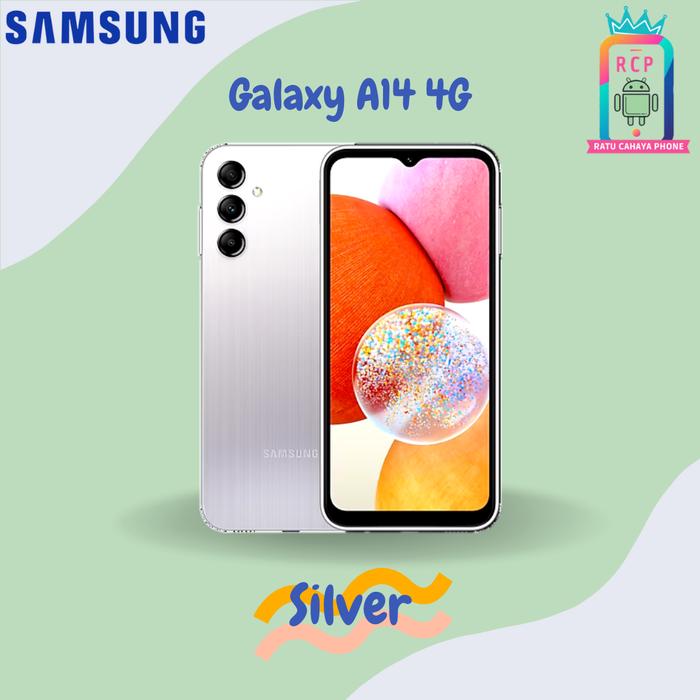 Gambar Samsung Galaxy A14 4G LTE 4/128GB , 6/128GB Garansi RESMI SEIN - Silver, 4GB / 128GB dari Ratu Cahaya Phone undefined Tokopedia