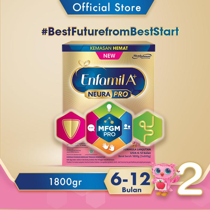Gambar Enfamil A+2 susu formula Bayi 6-12 bulan 1800g dari TOKO HOKKY SURABAYA undefined Tokopedia