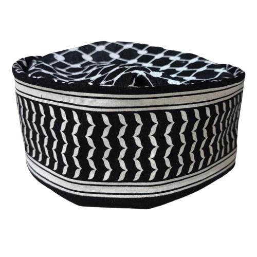 Gambar Peci Mesir Peci sorban,Peci lipat,Peci Dewasa,Peci solat,Peci p - HITAM LIS PUTIH, M dari indotopi undefined Tokopedia