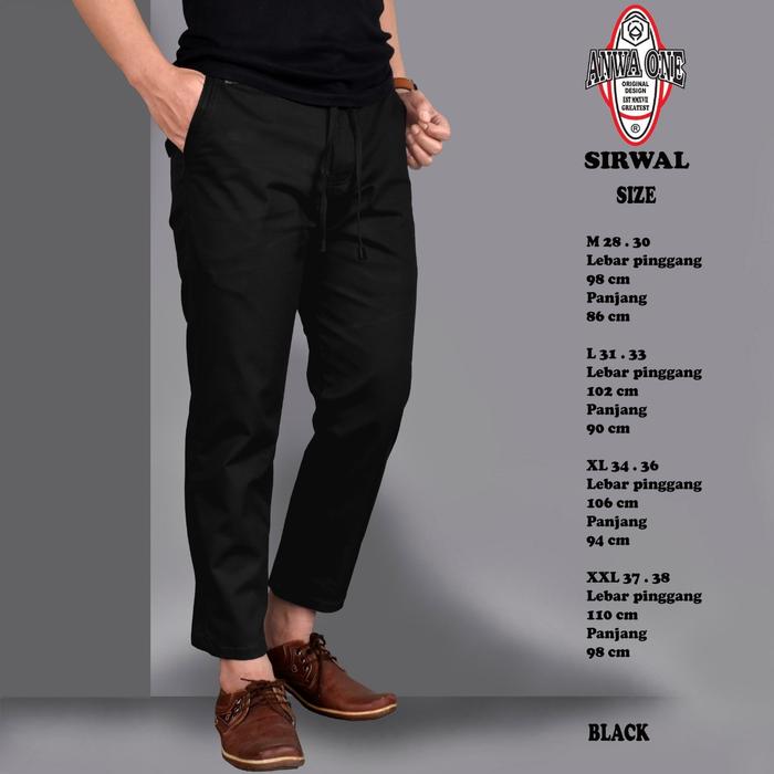 Gambar FASHION CELANA MUSLIM SIRWAL CINO/CELANA CINO SIRWAL MUSLIM TRENDY - Hitam, XXL dari FASHION MURAHKU_NEW undefined Tokopedia