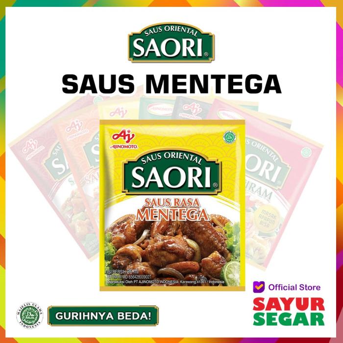 Gambar SAORI SAUS ASAM MANIS [25ml] SACHET - ORIENTAL - Saus Mentega dari Sayur Segar undefined Tokopedia