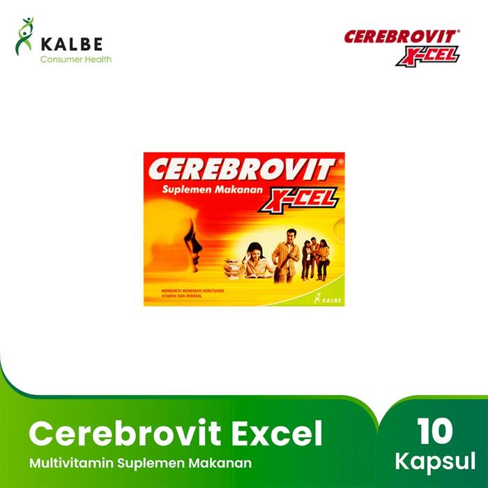 Gambar Cerebrovit Excel - Multivitamin Suplemen Makanan - 1 Pcs dari Kalbe Consumer Health undefined Tokopedia