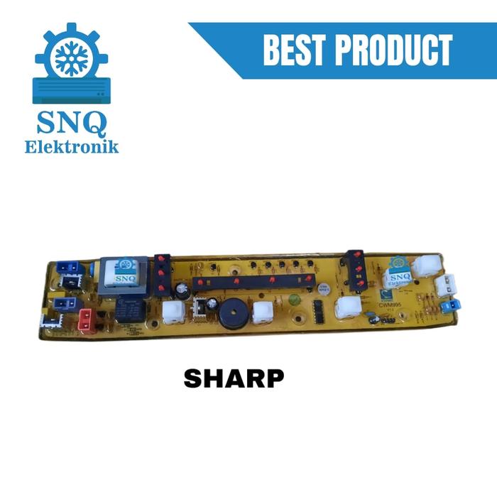 Gambar PCB mesin cuci sharp 1 tabung top loading  ESF800H - Modul otomatis sharp ES F800H dari SNQ Elektronik undefined Tokopedia