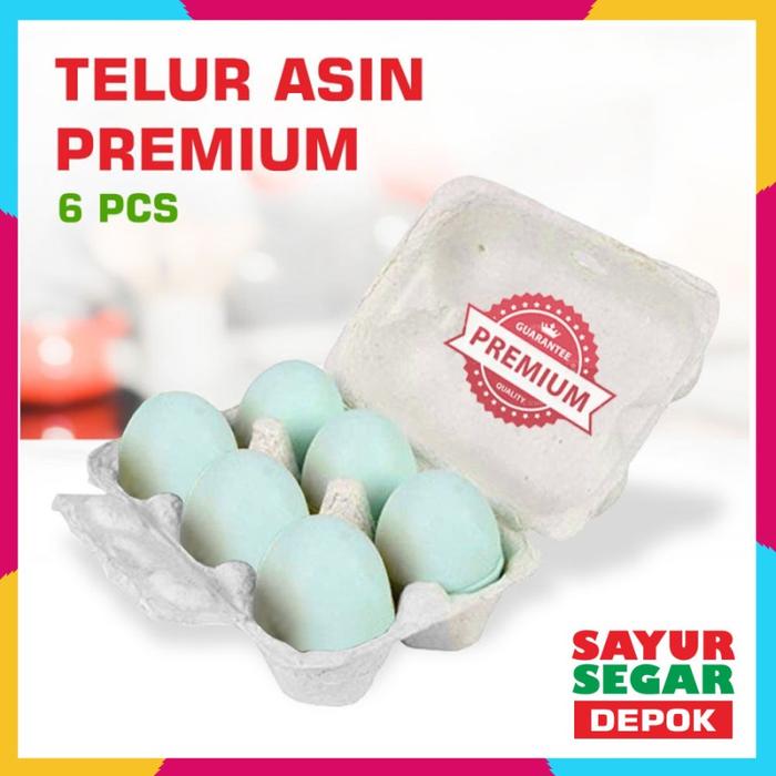 Gambar TELUR BEBEK ASIN PREMIUM [6 Butir/Pack] - Bebek Asin 6Pcs dari Sayur Segar undefined Tokopedia