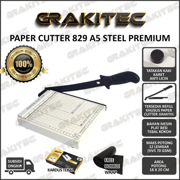 Gambar Paper Cutter Mini A5 ( Alat Potong / Mesin Pemotong Kertas HVS, - 829 A5 Premium dari Powerzen undefined Tokopedia