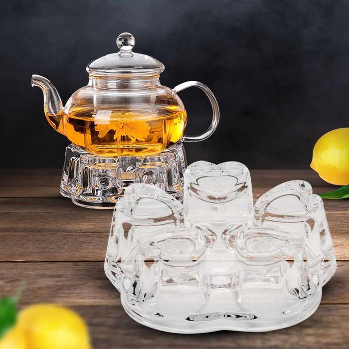 Gambar Teapot Maker Teko Teh Air Panas Kaca Dengan Tutup Kayu Anti Panas - Tatakan Pemanas dari RUMAH PERKAKAS 47 undefined Tokopedia