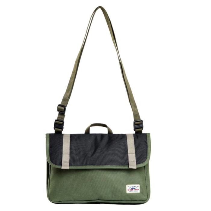 Gambar TAS SELEMPANG EIGER FLAT TABLET SACOCHE 10L - Hitam dari AL.storebks undefined Tokopedia