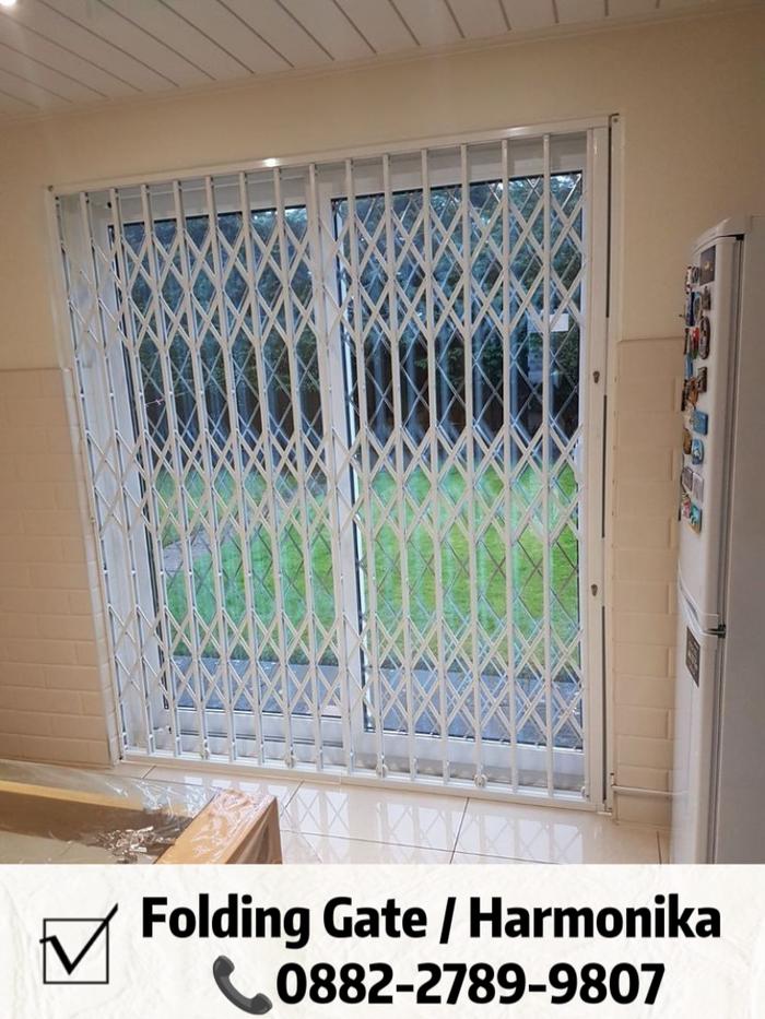 Gambar Pintu geser Harmonika / folding gate dari Rollingdoor Nusantara undefined Tokopedia