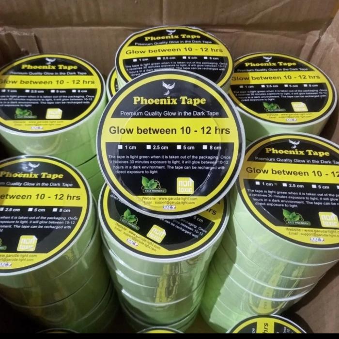 Gambar scothlite skotlet fosfor -glow in the drak 1"×10 mtr non 3M dari market sticker undefined Tokopedia