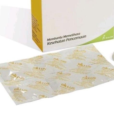Gambar Rillus 30 Tablet - Suplemen Probiotik Prebiotik Pencernaan Dewasa - 1 Strip isi 6 dari Mawarshopashop undefined Tokopedia