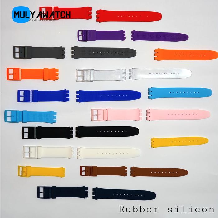Gambar Strap tali jam tangan SWATCH rubber tali jam swatch karet rubber - Putih, 17 dari MULYAWATCH undefined Tokopedia