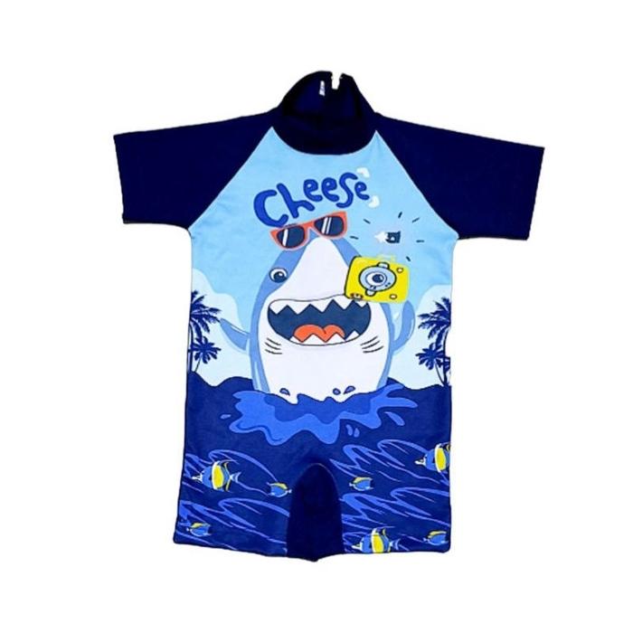 Gambar Baju Renang Anak Unisex untuk pria dan wanita (laki laki dan perempuan - dino, M dari Dstorebpn undefined 5 Tokopedia