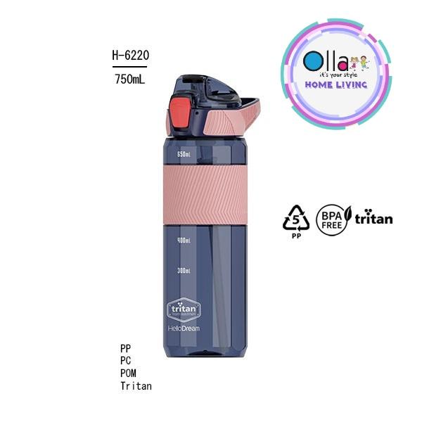 Gambar BOTOL MINUM OLAHRAGA H-6220 TRITAN BPA FREE 750ML - Ungu dari Ollahomeliving undefined Tokopedia