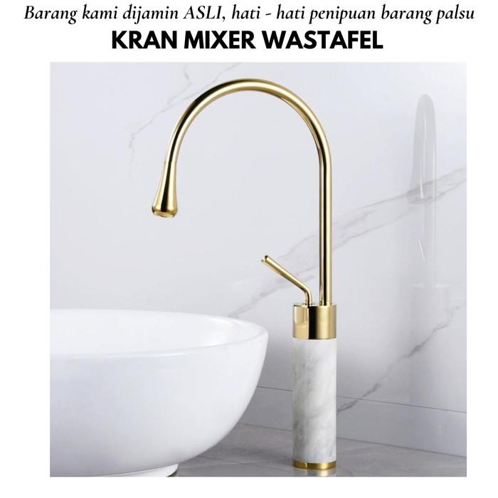 Gambar KRAN WASTAFEL MANGKOK TINGGI PANAS DINGIN CUCI TANGAN MIXER GOLD EMAS - 158 WHGD dari PerlengkapanRumah.ind undefined 5 Tokopedia