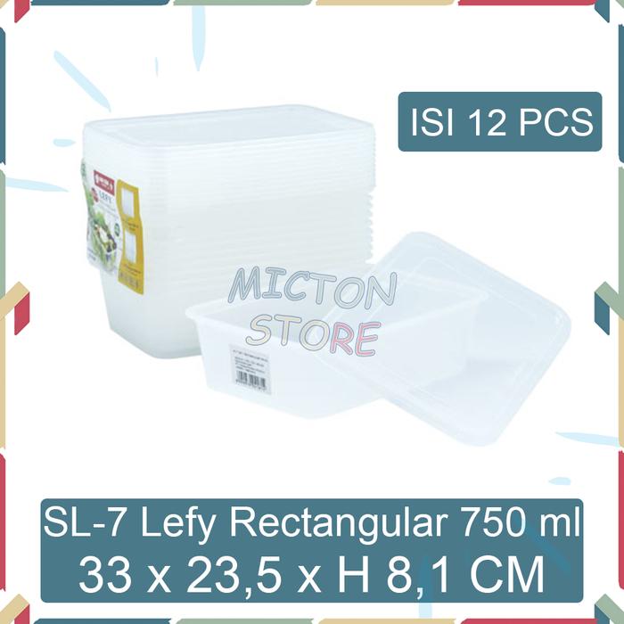 Gambar MICTON Lion Star SL-8 SL-7 Lefy isi 12pcs Kotak Makan Container Food - SL-7 750ml dari Micton Store undefined Tokopedia