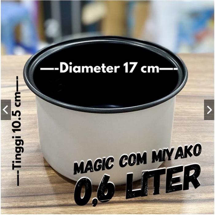 Gambar Panci magic com Miyako original tipe 528 508 612 18BH 507 706 - PANCI 0.6 LITER dari Duta Surya Shop undefined Tokopedia