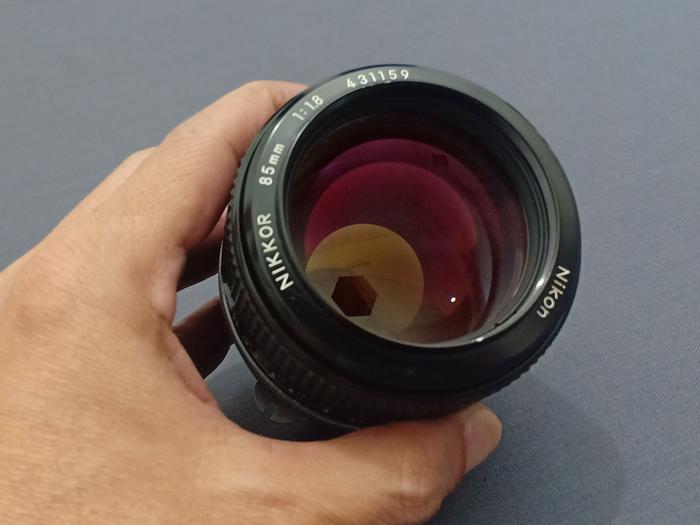 Jual Nikkor Nikon 85mm Pre Ai Lensa Manual Mulus Banget
