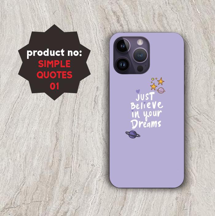 Gambar Garskin Skin HP Stiker Anti Jamur Simple Quotes All Type Handphone - Quotes 01, Hp Besar dari Stikerlaptop undefined Tokopedia