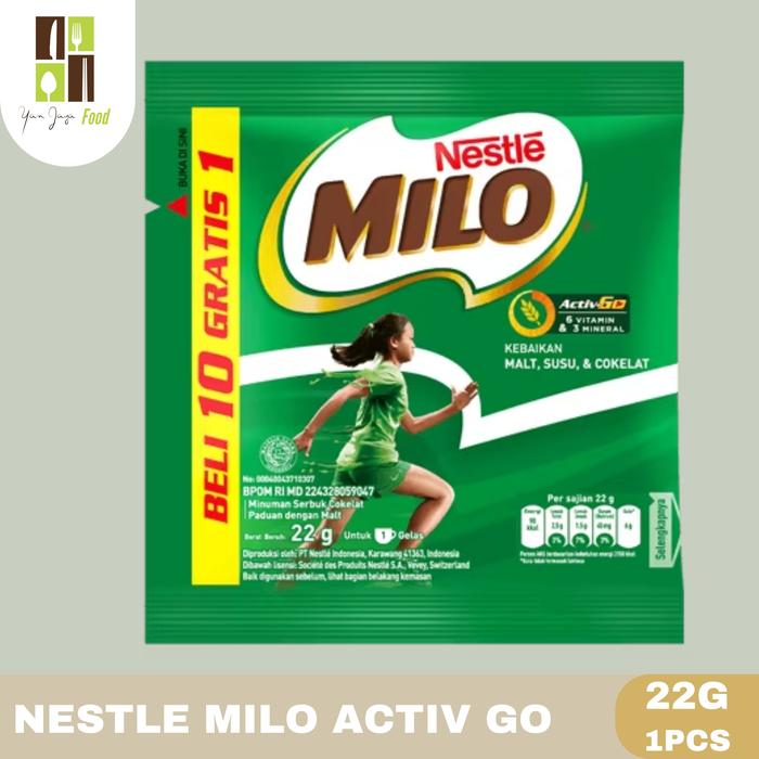 Gambar Nestle Milo Activ Go Sachet / Susu Coklat Bubuk 22g 1Pcs/10Pcs - 10 pcs (34g) dari Yan Jaya Food undefined Tokopedia