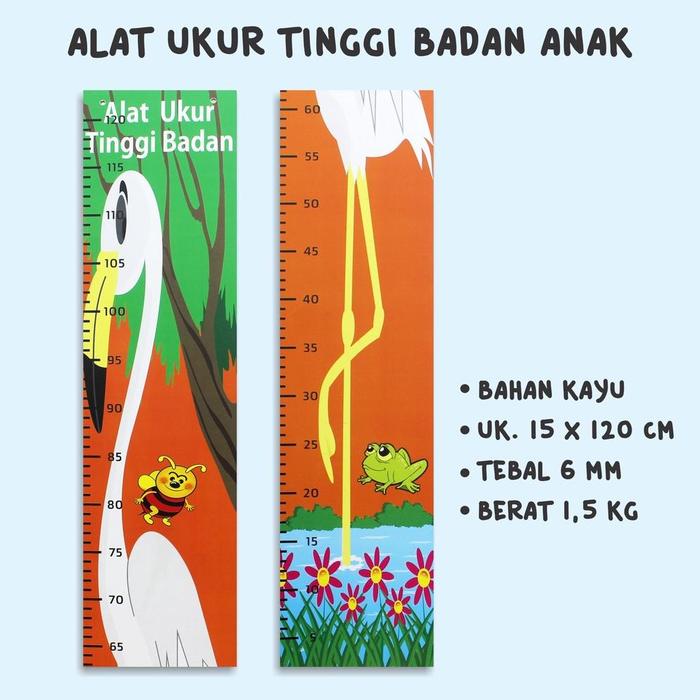 Gambar Alat Ukur Tinggi Badan Untuk Ukuran Anak Anak Lucu Begambar Bunga Dan - PUTIH FLAMINGGO dari WORKKTOOLS undefined Tokopedia