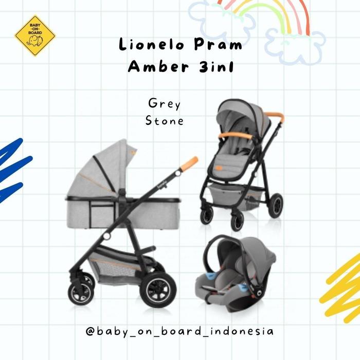 Jual Lionelo Pram Amber 3in1 Kereta Dorong Bayi Kota
