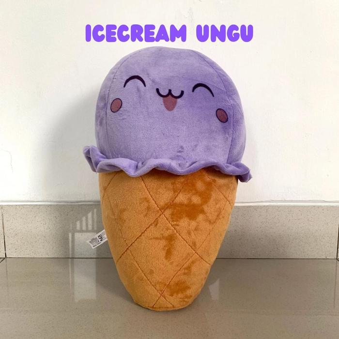 Gambar Boneka Es krim Warna warni Halus dan lembut - Ungu dari Milowstore_NEW undefined Tokopedia
