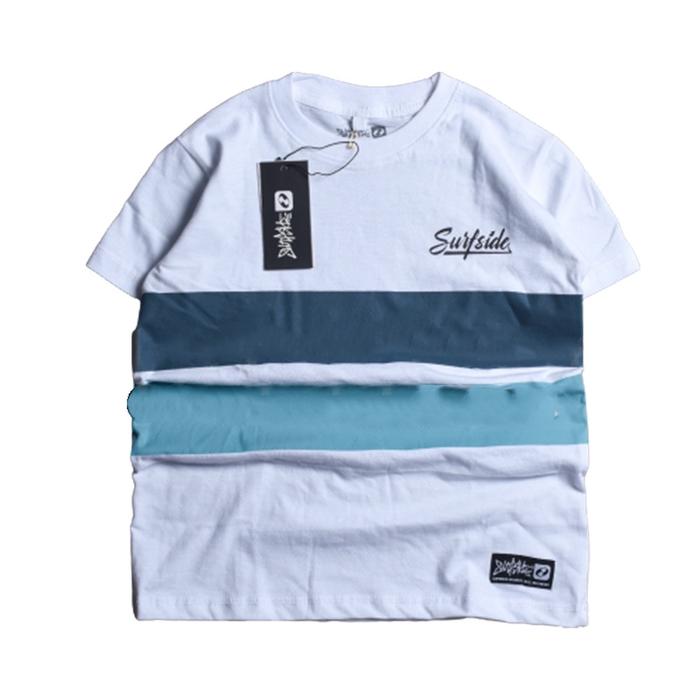 Gambar Kaos anak usia 1-12 tahun model stripe surf side original - Biru Muda, 1-2 tahun S dari distroanaqu undefined Tokopedia