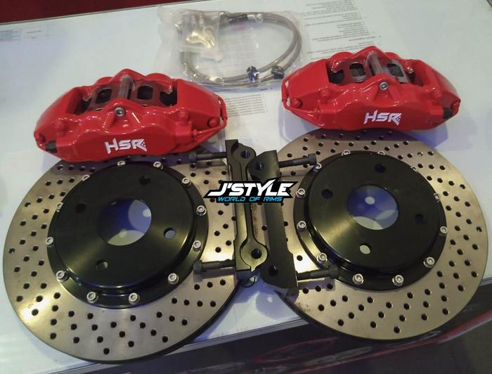 Gambar BBK 4 PISTON (FRONT) TOYOTA AVANZA SIZE 300X28 CALIPER RED HSR dari JStyle World of Rims undefined Tokopedia