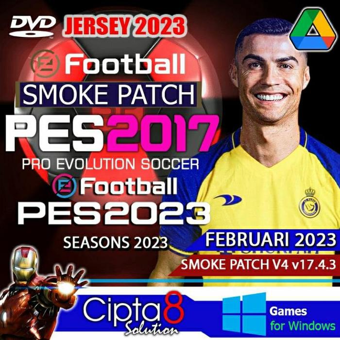 Gambar PES 2017 + SMOKE PATCH V4 SEASON 2023 PRO EVOLUTION SOCCER 2017 - GAME - STANDARD, PAKET dari Cesnamax undefined Tokopedia