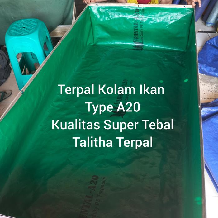 Gambar TERPAL KOLAM IKAN A20 300×50×20 CM KUALITAS SUPER TEBAL dari Talitha terpal undefined Tokopedia