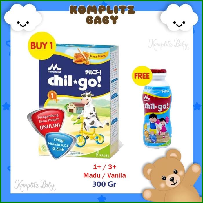 Gambar Chil Go Powder 1+ / 3+ Rasa Madu / Vanila Morinaga Susu Bubuk 300Gr Ch - 1+ uht, madu jan 2024 dari najlakhans undefined Tokopedia