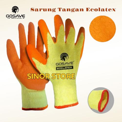 Gambar Sarung Tangan Katun Kombinasi Katun Karet Latex Heavy Duty Grip - GOSAVE dari SINOR Store undefined Tokopedia