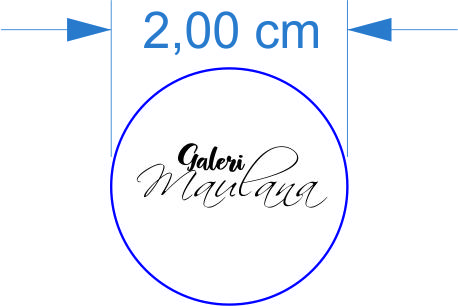 Gambar stempel warna murah SATU WARNA - Bulat 2cm, Hitam dari Galeri Maulanaa undefined 2 Tokopedia