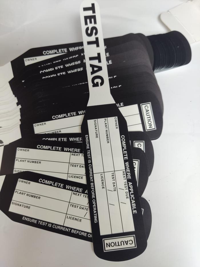 Gambar ELECTRICAL TEST TAGS - Hitam dari Malikha&Nahla undefined Tokopedia