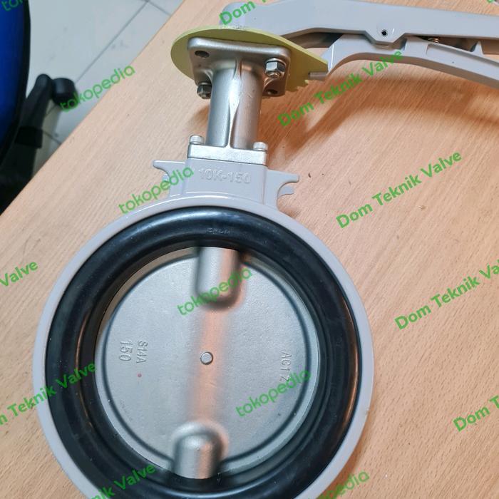 Gambar butterfly valve 6" inch kitz 10K dari Dom Teknik Valve undefined Tokopedia