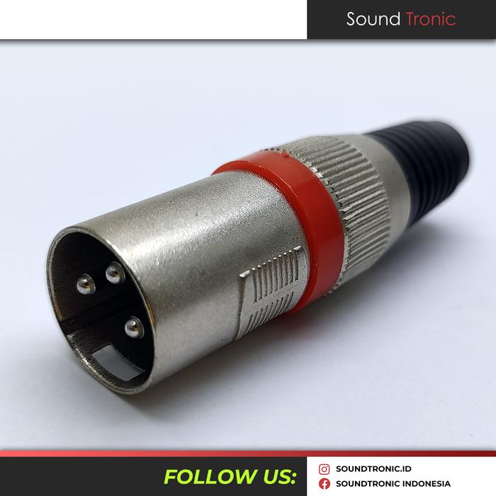 Gambar Konektor Jack Socket Canare NEW Mic XLR 3pin Male/Female Plug Canon - Male YK3008 dari soundtronic undefined Tokopedia