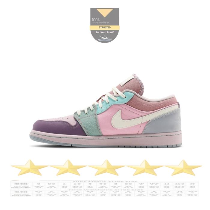 Gambar Sepatu Nike Air Jordan 1 low Easter Pastel Store Guarantee - pastel, 36 dari 2trusted Bandung undefined Tokopedia